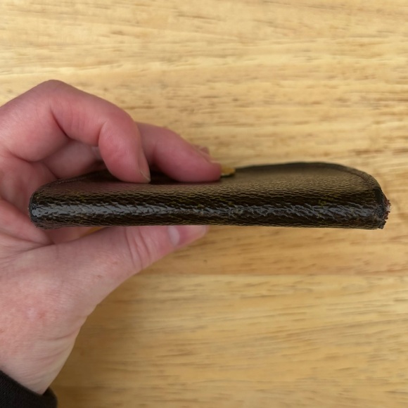 Authentic Louis Vuitton Brown Monogram Coin Pouch - Picture 6 of 16